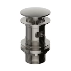 Heritage Bathroom Heritage Clicker Basin Waste - Slotted - Brushed Nickel