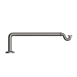 Heritage Bathroom Heritage Shallow Trap Bath Waste - Brushed Nickel