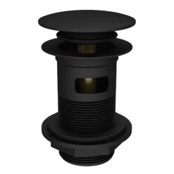 Arezzo Traditional Matt Black Click Clack Basin Waste + Bottle Trap Pack -smedbo shop tmbwbtd1