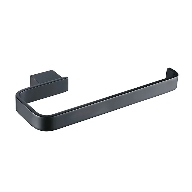 RAK Ceramic RAK Moon Towel Ring In Black 1 RAK Ceramic RAK Moon Towel Ring In Black