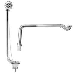 Victorian Plumbing Traditional Luxury Exposed Free Standing Bath Drainage Kit - Chrome