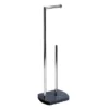 Trafalgar Anthracite Marble Effect Freestanding Toilet Roll & Spare Paper Holder