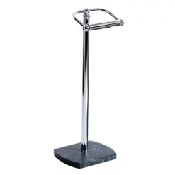 Trafalgar Anthracite Marble Effect Freestanding Toilet Roll Holder