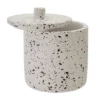 Toren Turin Concrete Cotton Jar With Lid