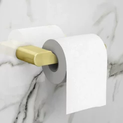 Arezzo Brushed Brass Toilet Roll Holder -smedbo shop trh03bb d1