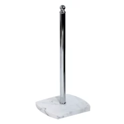 Trafalgar White Marble Effect Spare Toilet Roll Holder