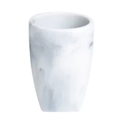 Trafalgar White Marble Effect Polyresin Tumbler