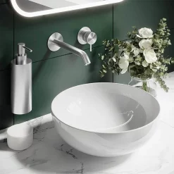 Crosswater 3ONE6 Stainless Steel Wall Mounted Soap Dispenser -smedbo shop ts011s d1