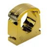 Talon 15mm Gold Effect Hinged Pipe Clips (Pack Of 10)