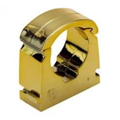 Talon 15mm Gold Effect Hinged Pipe Clips (Pack Of 10)