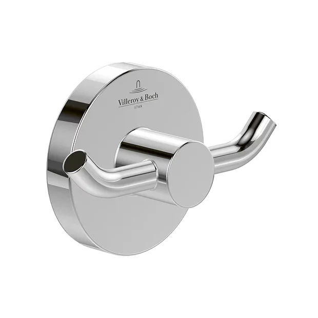Villeroy & Boch Villeroy And Boch Elements Tender Chrome Double Towel Hook 1 Villeroy & Boch Villeroy And Boch Elements Tender Chrome Double Towel Hook