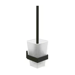 Villeroy & Boch Villeroy And Boch Elements Striking Wall Mounted Toilet Brush Set - Matt Black