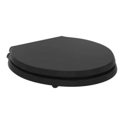 Ideal Standard Waverley Black Standard Toilet Seat & Cover