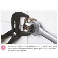 Nuie Fast-Fit Bracket For Bar Thermostats 9 Nuie Fast-Fit Bracket For Bar Thermostats -smedbo shop ultrachromewallmountedfixingsa3153