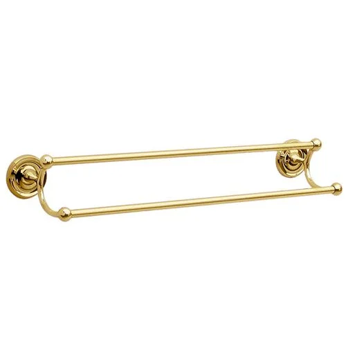 Smedbo Villa - Polished Brass Double Towel Rail 1 Smedbo Villa - Polished Brass Double Towel Rail