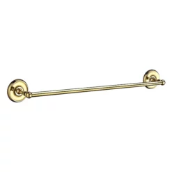 Smedbo Villa Single Towel Rail - Polished Brass