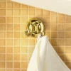 Smedbo Villa Double Towel Hook - Polished Brass