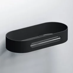 Venice Black 215mm Shower Basket