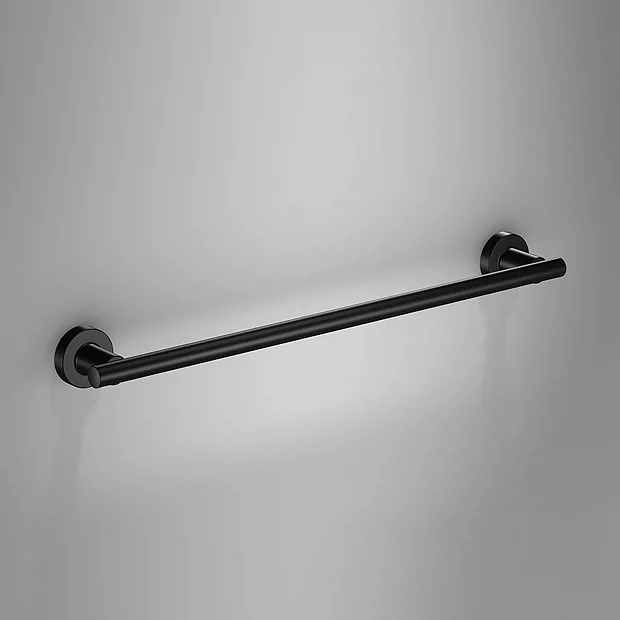Venice Black 510mm Towel Rail 2 Venice Black 510mm Towel Rail - Image 2