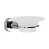 Venice Chrome Glass Soap Dish & Holder