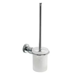 Venice Chrome Wall Mounted Toilet Brush & Holder