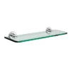 Venice Chrome 500mm Glass Shelf
