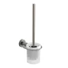 Venice Brushed Nickel Wall Mounted Toilet Brush & Holder