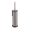Venice Brushed Nickel Toilet Brush & Holder