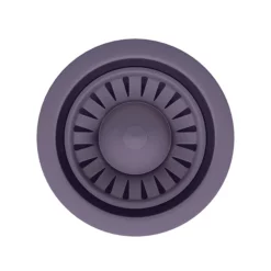 Venice Gun Metal Basket Strainer Kitchen Sink Waste With Rectangular Overflow Plate -smedbo shop vnkbs296 d1