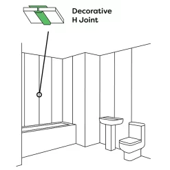 Victorian Plumbing Orion H Joint - Satin Aluminium -smedbo shop vpwpacal10sa d1