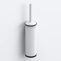 Venice White Toilet Brush & Holder