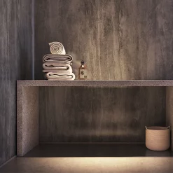 Showerwall Washed Charcoal Waterproof Decorative Wall Panel - Various Size Options -smedbo shop wascha d1