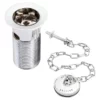 Bristan - Traditional Basin Waste With Porcelain Plug - Chrome