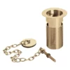 Bristan Slotted Basin Waste With Plug - Gold Plated