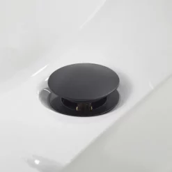 Bristan Black Round Basin Clicker Waste -smedbo shop wbasin04blk d2