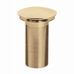 Bristan Round Unslotted Clicker Basin Waste - Gold