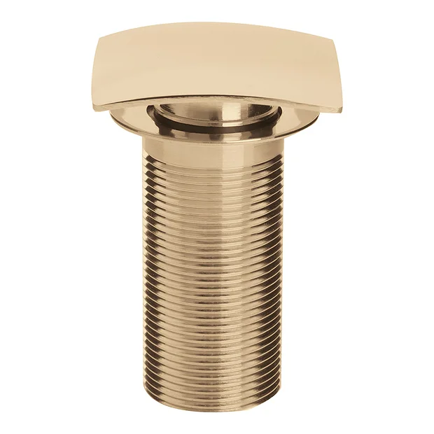 Bristan Square Unslotted Clicker Basin Waste - Gold 1 Bristan Square Unslotted Clicker Basin Waste - Gold