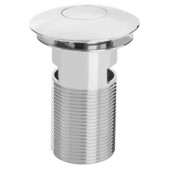 Bristan Round Push Basin Waste Slotted Chrome