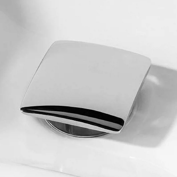 Milan Bathroom Milan Square Unslotted Click Clack Basin Waste - Chrome 1 Milan Bathroom Milan Square Unslotted Click Clack Basin Waste - Chrome