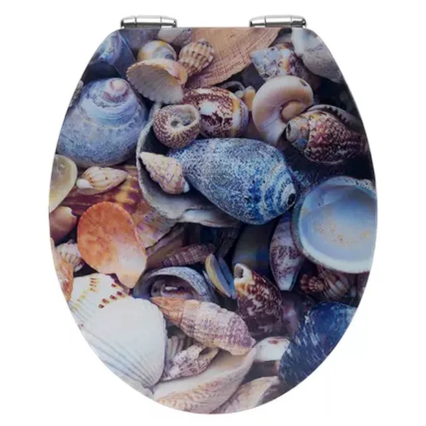 Wenko Sea Shell 3D Effect Soft Close Toilet Seat 2 Wenko Sea Shell 3D Effect Soft Close Toilet Seat - Image 2