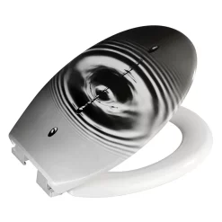 Wenko Waterdrop Grey Soft-Close Toilet Seat -smedbo shop wenkowaterdropgreysoftclosetoiletseat21685100d1