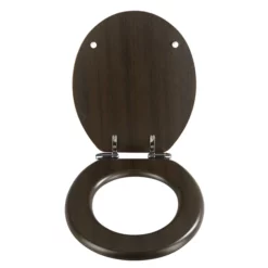 Wenko Wenge MDF Soft Close Toilet Seat -smedbo shop wenkowengemdfsoftclosetoiletseatd1
