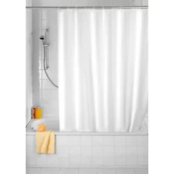 Wenko Plain White PEVA Shower Curtain - W1800 X H2000mm