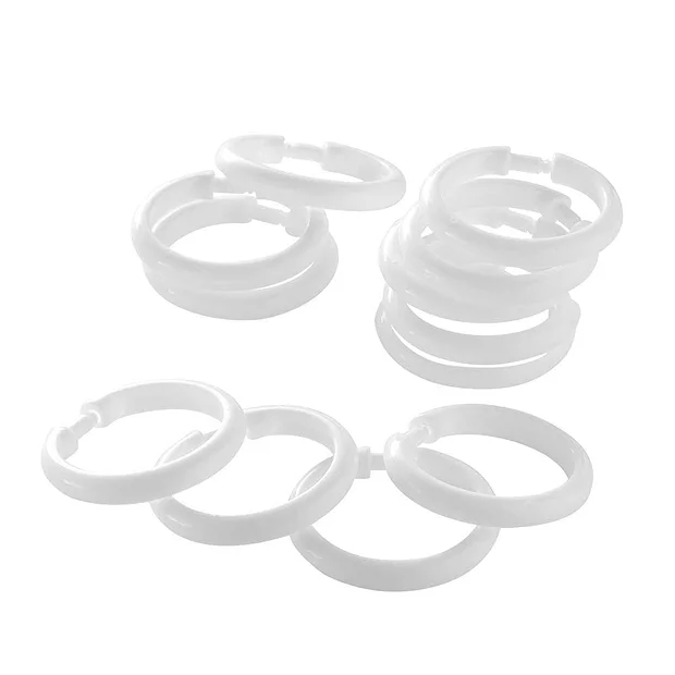 Victorian Plumbing 12 White Round Shower Curtain Rings 1 Victorian Plumbing 12 White Round Shower Curtain Rings