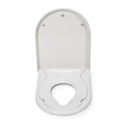 Croydex Hilier D-Shape Stick 'n' Lock Family Toilet Seat -smedbo shop wl112322h d1