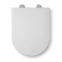 Croydex Hilier D-Shape Stick 'n' Lock Family Toilet Seat -smedbo shop wl112322h d3