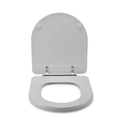 Croydex Garda D-Shape White Flexi-Fix Toilet Seat With Soft Close And Quick Release -smedbo shop wl600922h d2