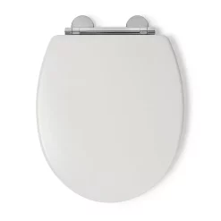 Croydex Lugano White Flexi-Fix Toilet Seat With Soft Close And Quick Release -smedbo shop wl601022h d3