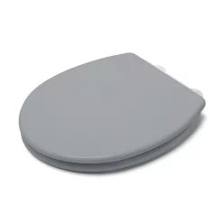 Croydex Lugano Grey Flexi-Fix Toilet Seat With Soft Close And Quick Release -smedbo shop wl601031h d3
