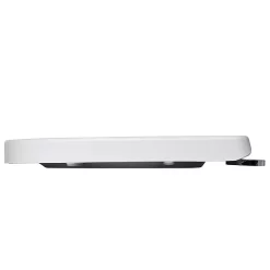 Croydex Flexi-Fix Eyre D-Shape White Anti-Bacterial Toilet Seat With Soft Close And Quick Release